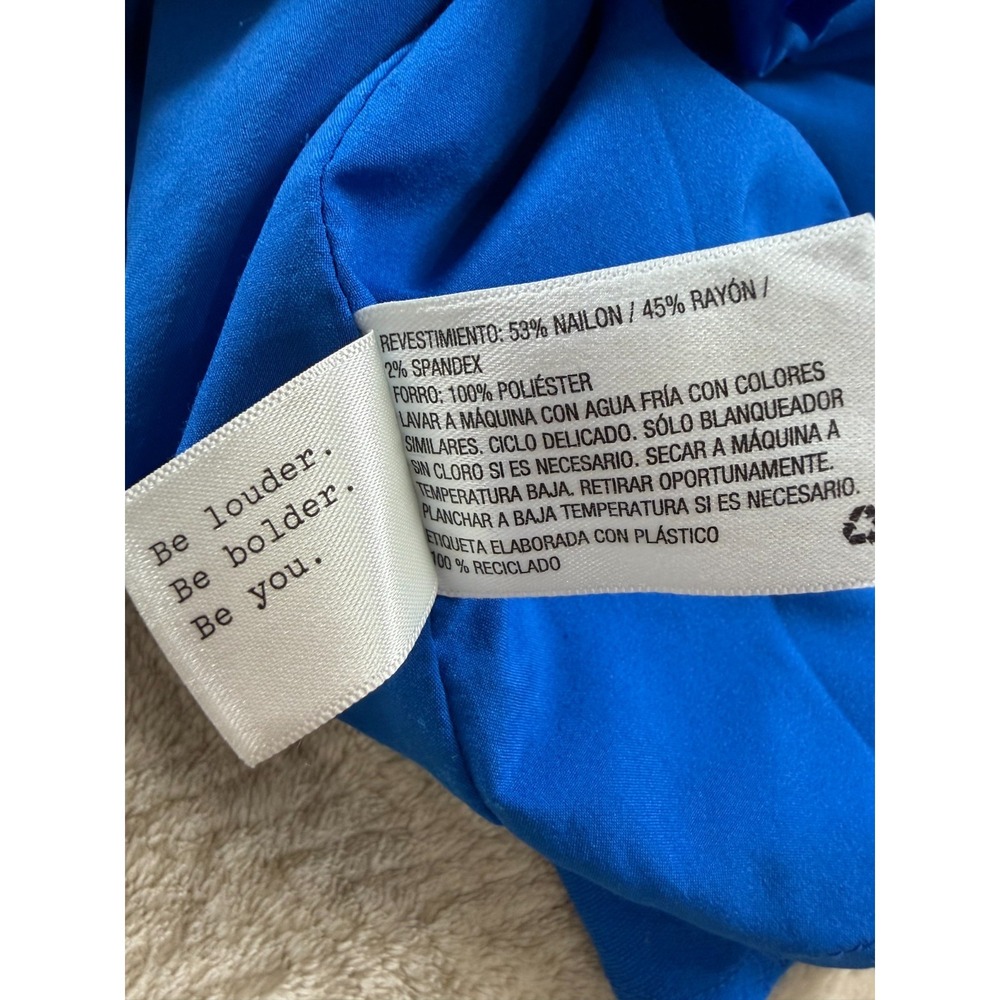 A New Day Fit & Flare Dress Womens S Royal Blue Classic Sleeveless - Picture 7 of 12